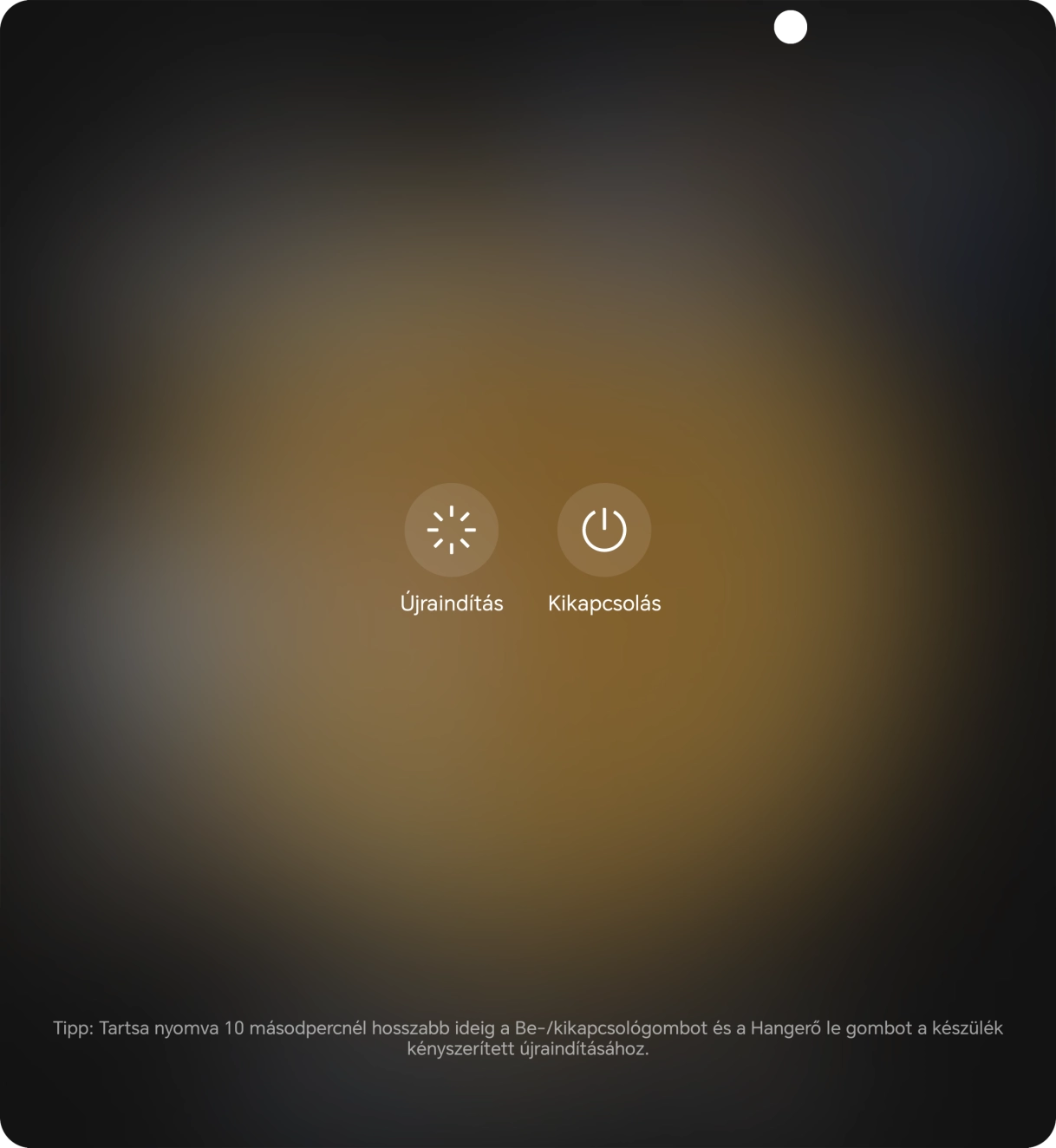 Válaszd a Kikapcsolás lehetőséget. Válaszd a Kikapcsolás lehetőséget.