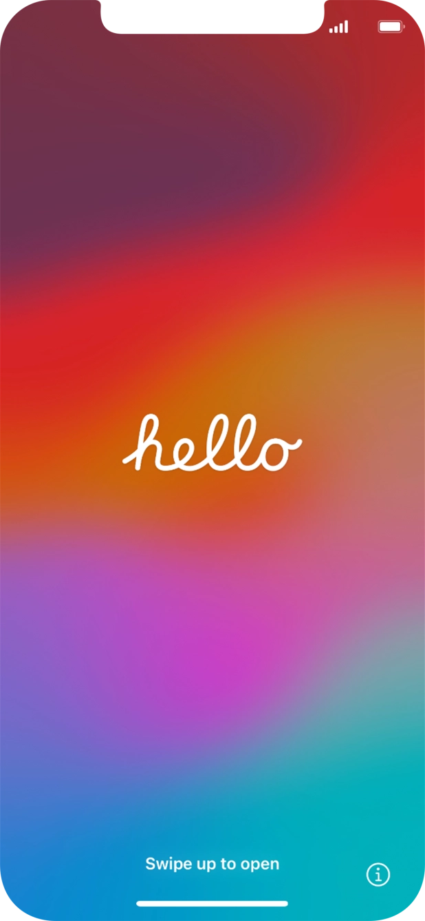 Húzd az ujjad felfelé a kijelző aljáról.