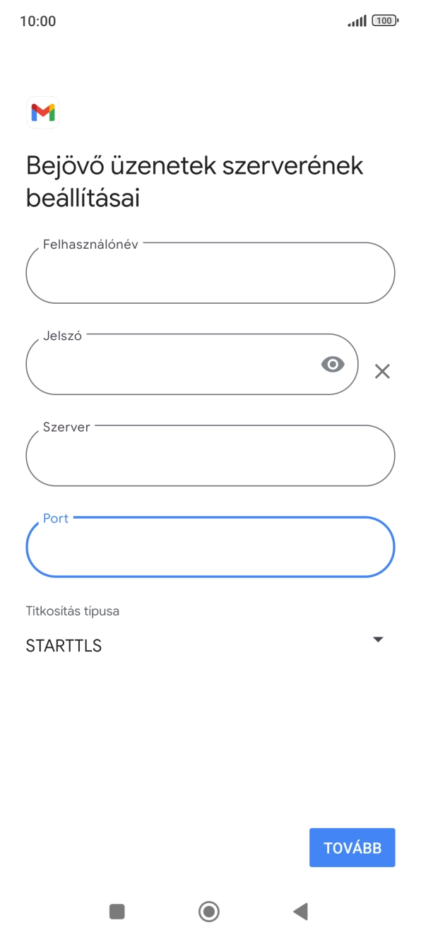 Nyisd le a „Titkosítás típusa” alatt legördülő menüt.