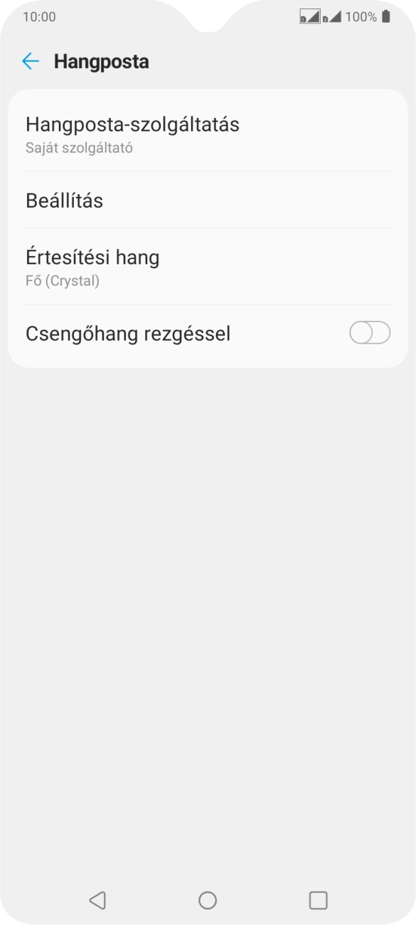 Válaszd a Beállítás lehetőséget.