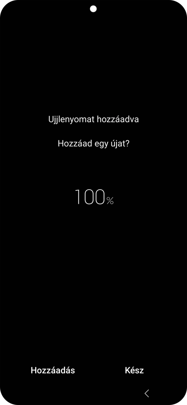 Válaszd a Kész lehetőséget.