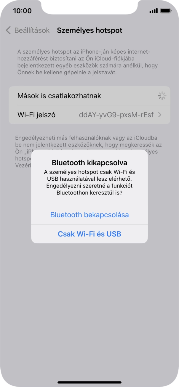 Amennyiben ki van kapcsolva a Wi-Fi, válaszd a Csak Wi-Fi és USB lehetőséget.