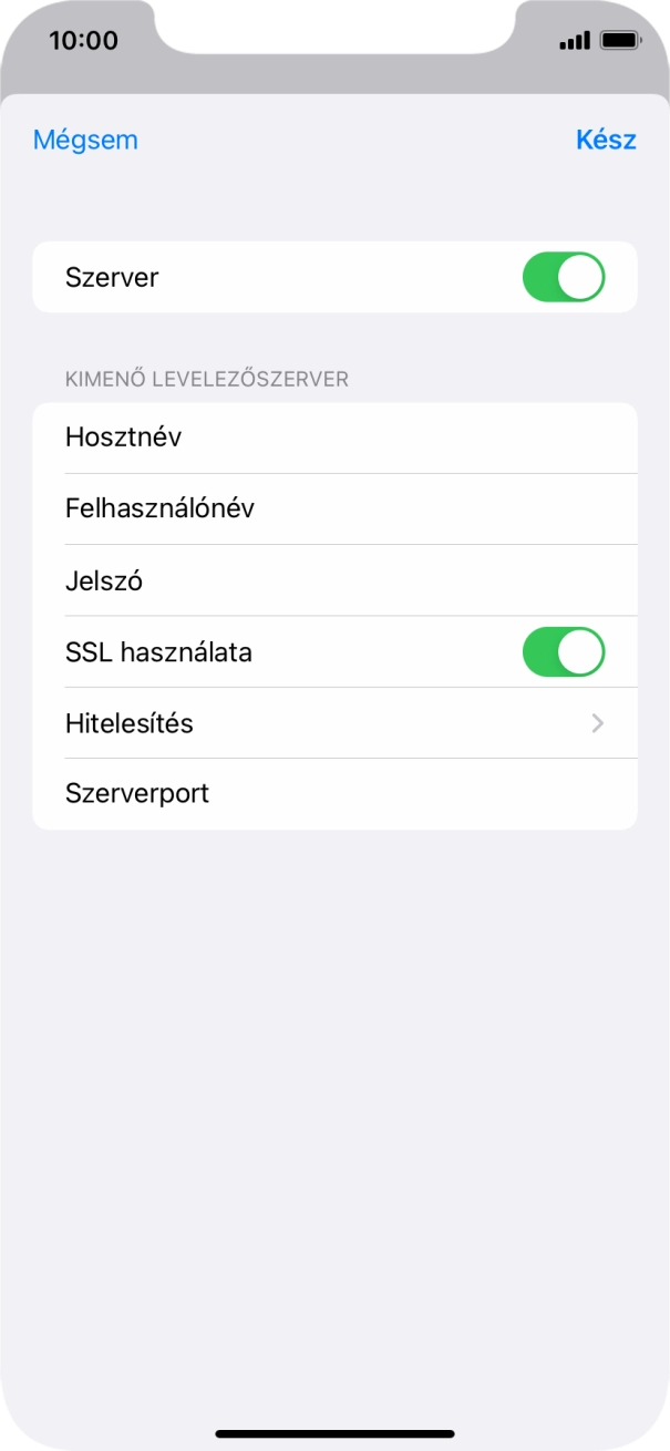 Kattints az „SSL használata” melletti csúszkára a funkció kikapcsolásához.