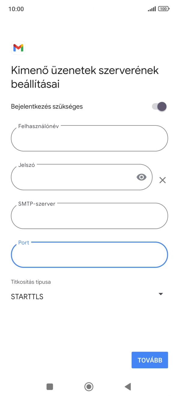 Nyisd le a „Titkosítás típusa” alatt legördülő menüt.