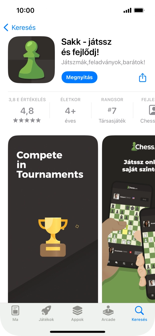 Húzd az ujjad felfelé a kijelző aljáról, hogy visszatérj a kezdőképernyőhöz.