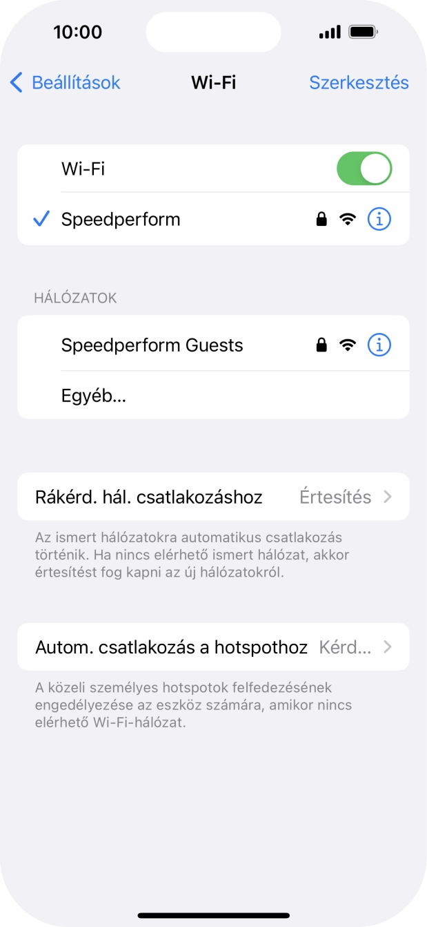 Húzd az ujjad felfelé a kijelző aljáról, hogy visszatérj a kezdőképernyőhöz.