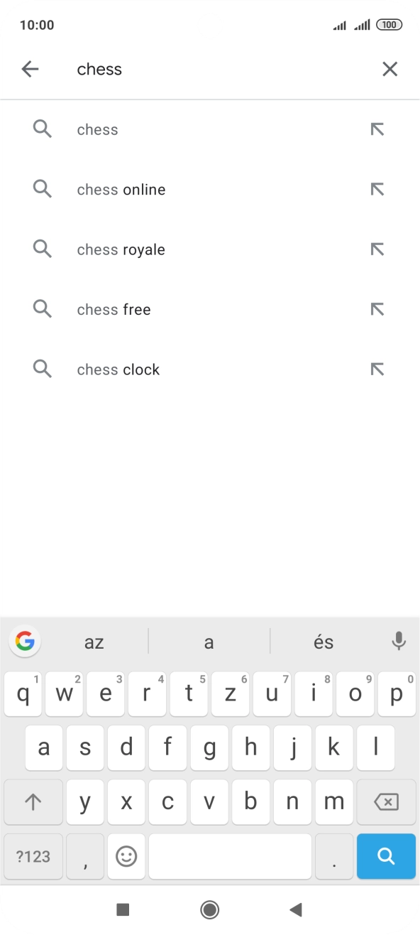 Írd be a keresett alkalmazás nevét vagy kategóriáját, és kattints a keresés ikonra.