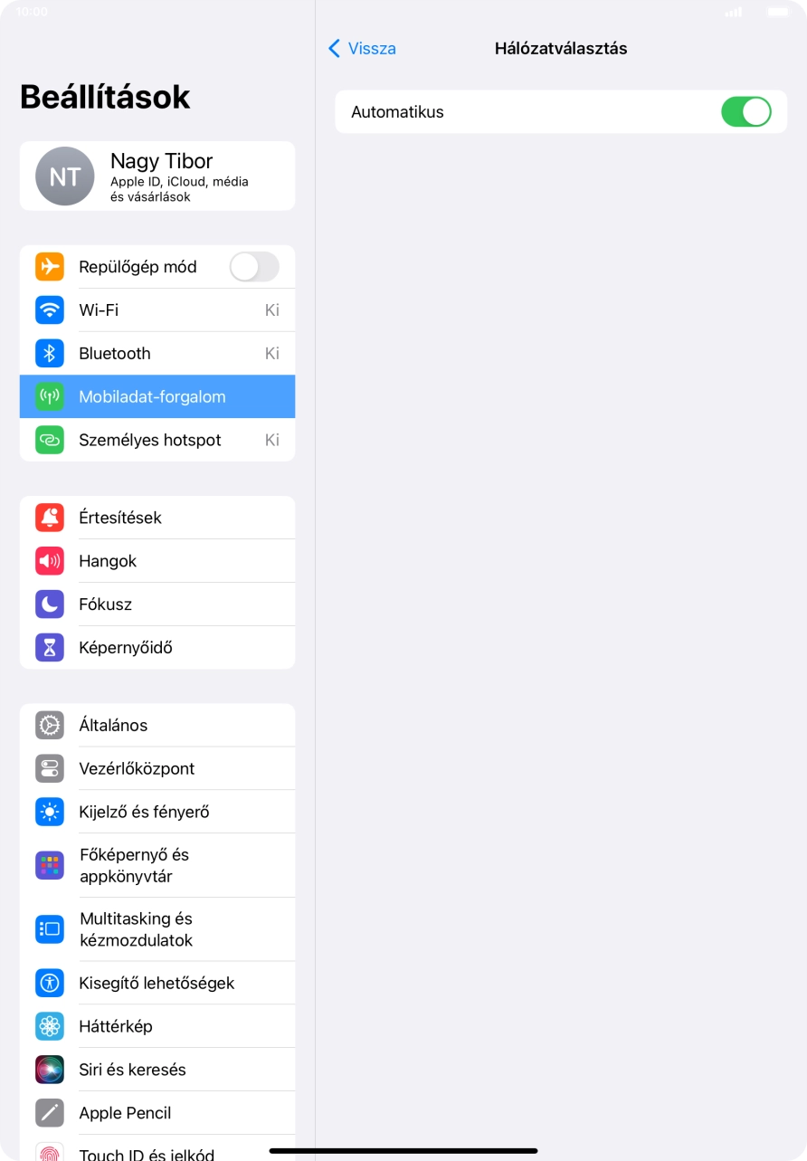 Kattints az „Automatikus” melletti csúszkára a funkció automatikus választásának be- vagy kikapcsolásához. Kattints az „Automatikus” melletti csúszkára a funkció automatikus választásának be- vagy kikapcsolásához.