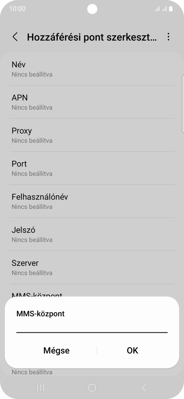 Írd be azt, hogy http://mms.one.hu/servlets/mms, és válaszd az OK lehetőséget.