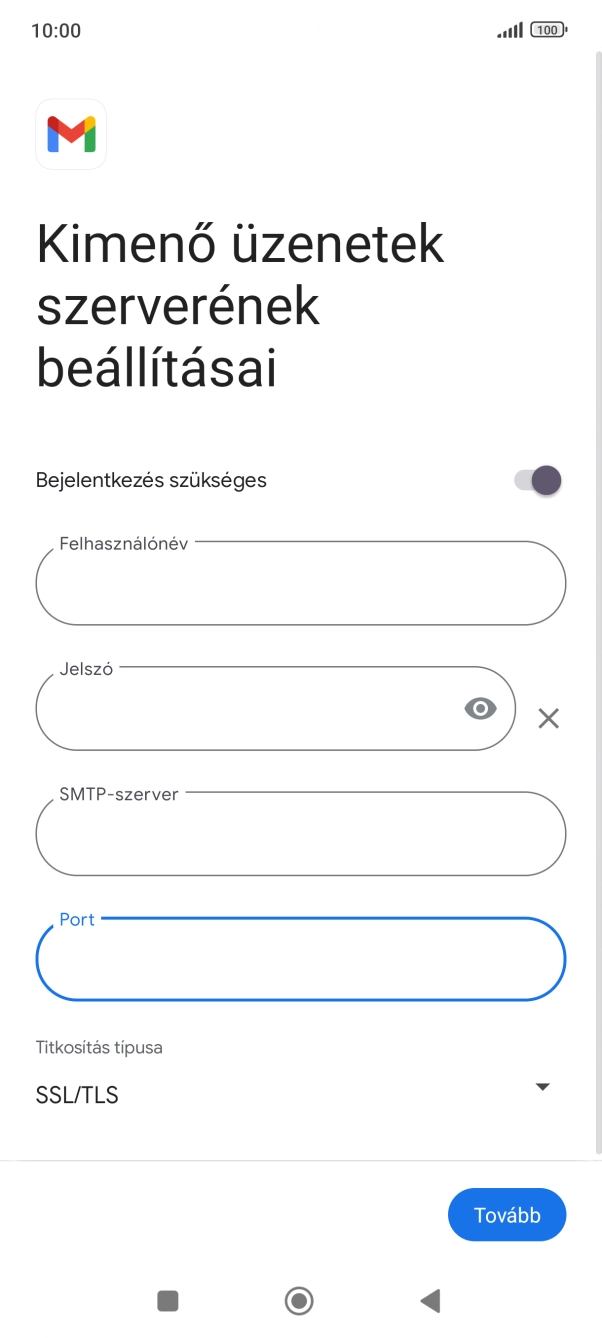 Válaszd a Tovább lehetőséget.