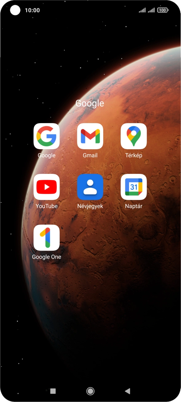 Válaszd a Névjegyek lehetőséget. Válaszd a Névjegyek lehetőséget.