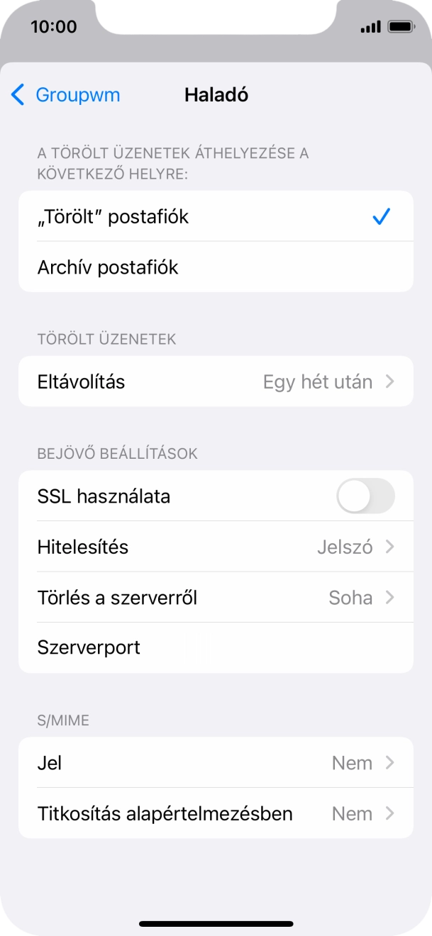 Válaszd a Hitelesítés lehetőséget.