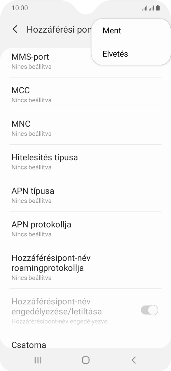 Válaszd a Ment lehetőséget.