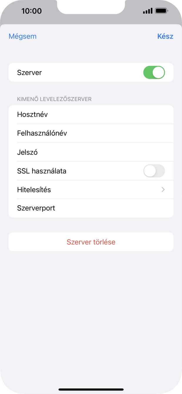 Válaszd a Hitelesítés lehetőséget.