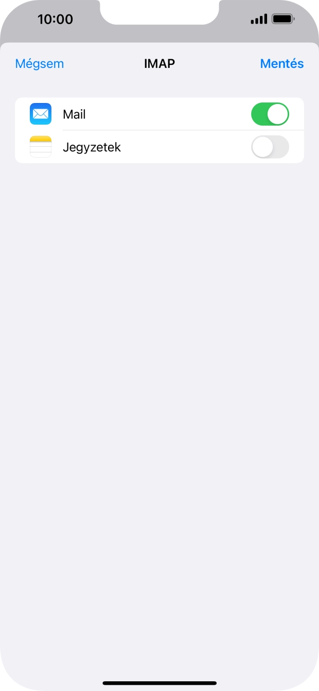 Válaszd a Mentés lehetőséget. Beállította a rendszer az e-mail-fiókodat. Amennyiben további beállításokat kívánsz alkalmazni a bejövő és kimenő szerverhez, az alábbi lépésekkel folytasd.