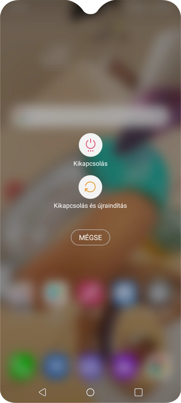 Válaszd a Kikapcsolás lehetőséget.