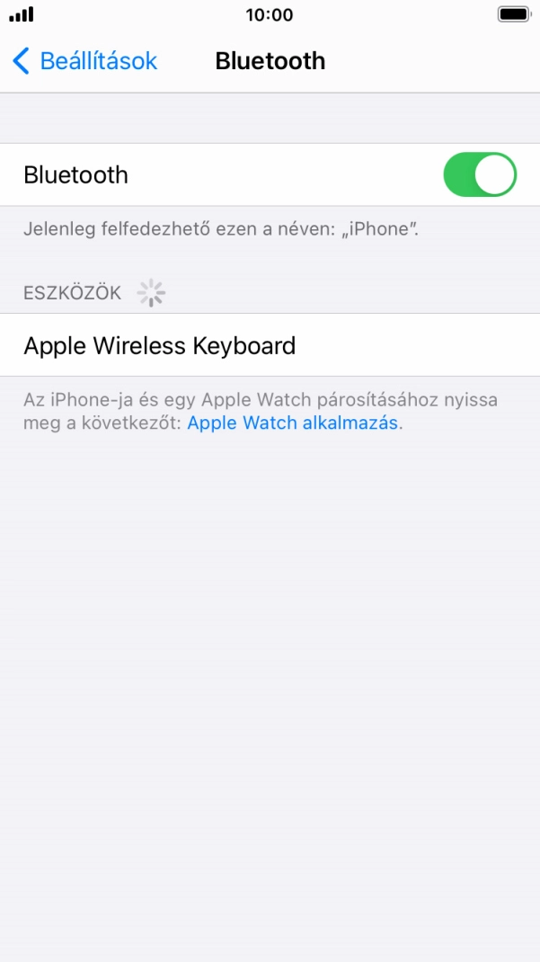 Válaszd ki a kívánt Bluetooth-eszközt, és kövesd a kijelzőn megjelenő utasításokat annak telefonodhoz történő csatlakoztatásához.