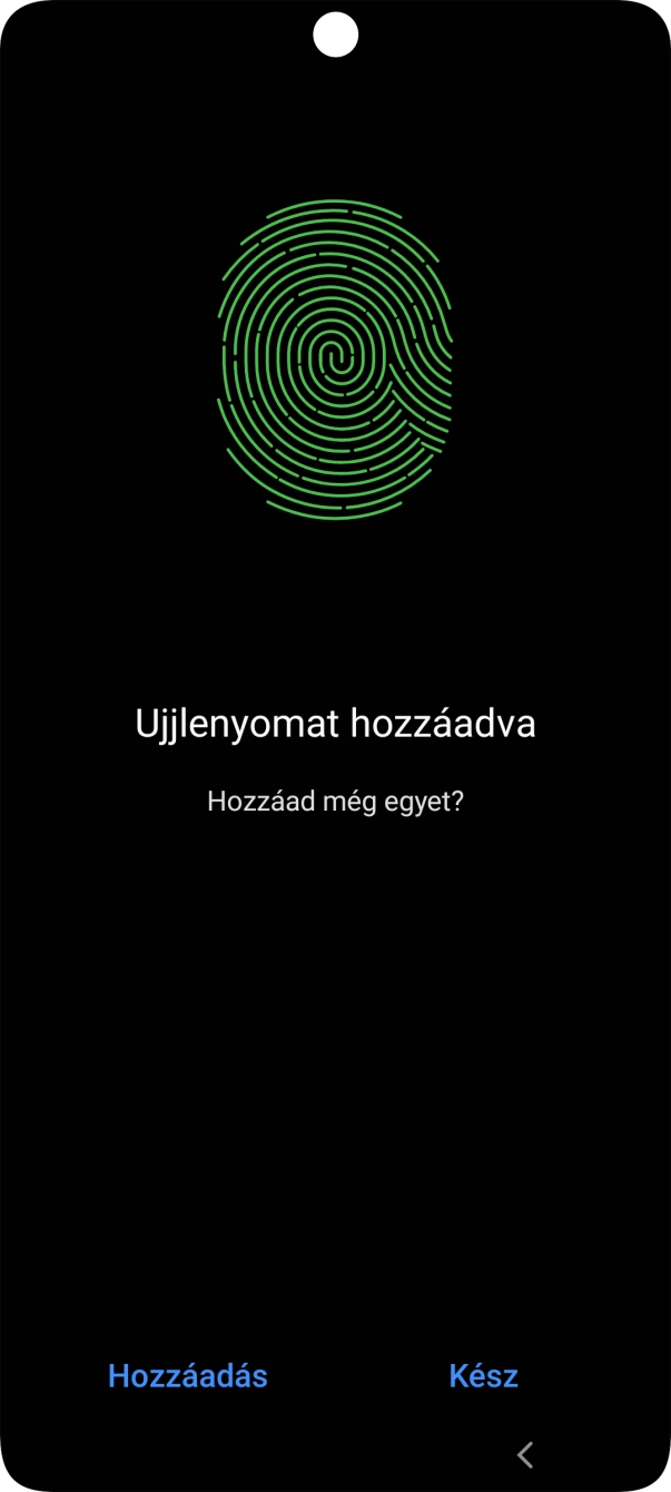 Válaszd a Kész lehetőséget.