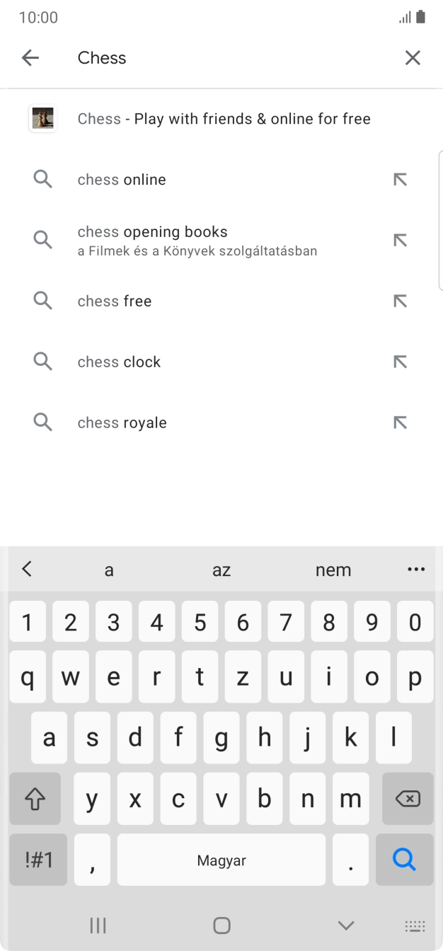 Írd be a keresett alkalmazás nevét vagy kategóriáját, és kattints a keresés ikonra.