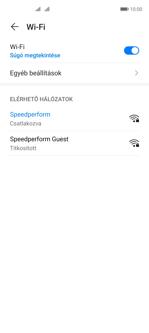 Húzd az ujjad felfelé a kijelző aljáról, hogy visszatérj a kezdőképernyőhöz.