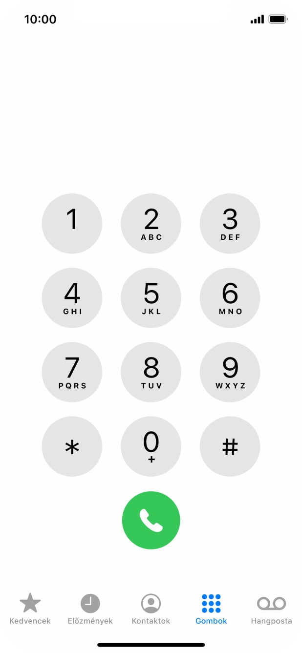 Válaszd a Gombok lehetőséget. Válaszd a Gombok lehetőséget.