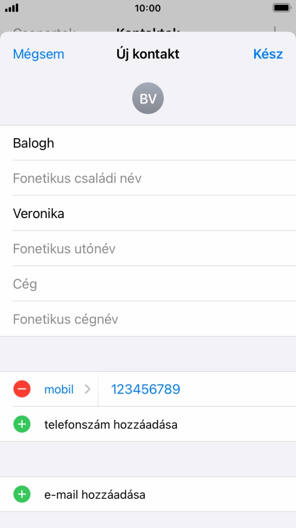 Válaszd a Kész lehetőséget.