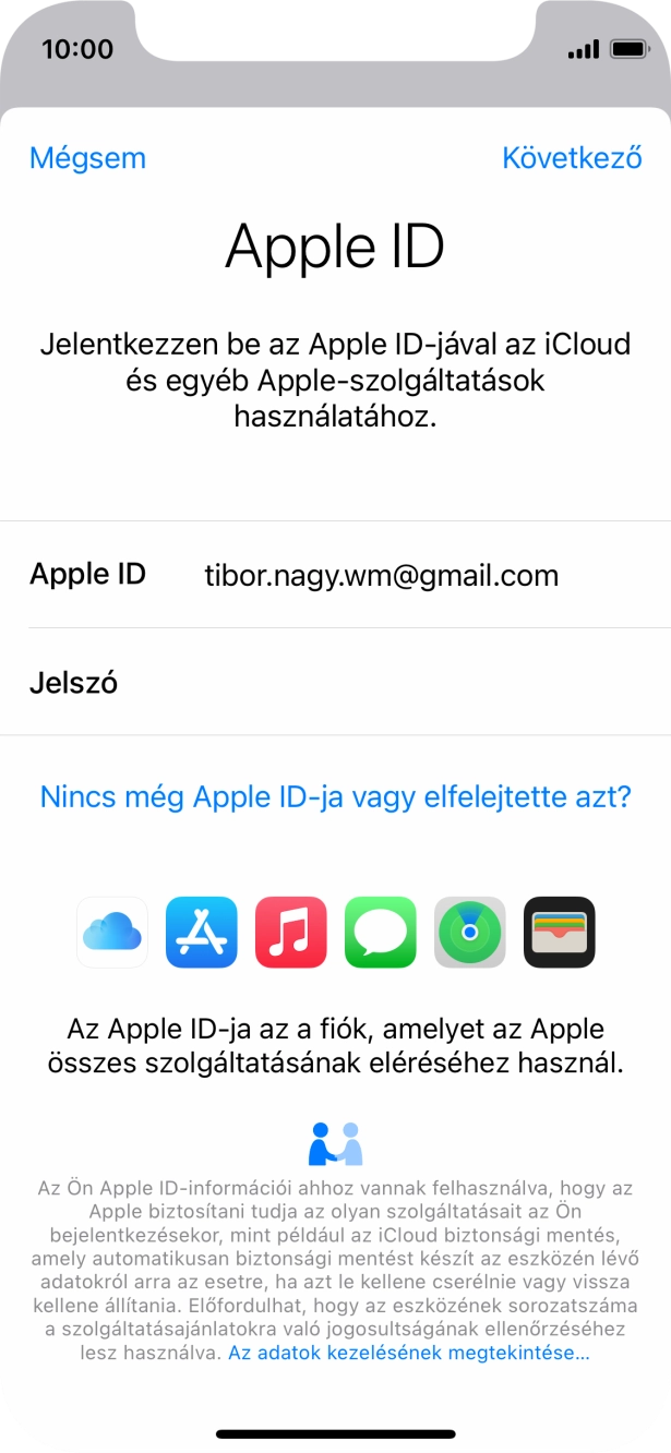 Válaszd a Következő lehetőséget.
