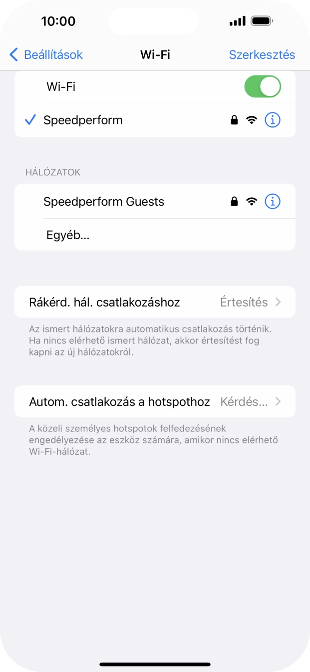 Húzd az ujjad felfelé a kijelző aljáról, hogy visszatérj a kezdőképernyőhöz.