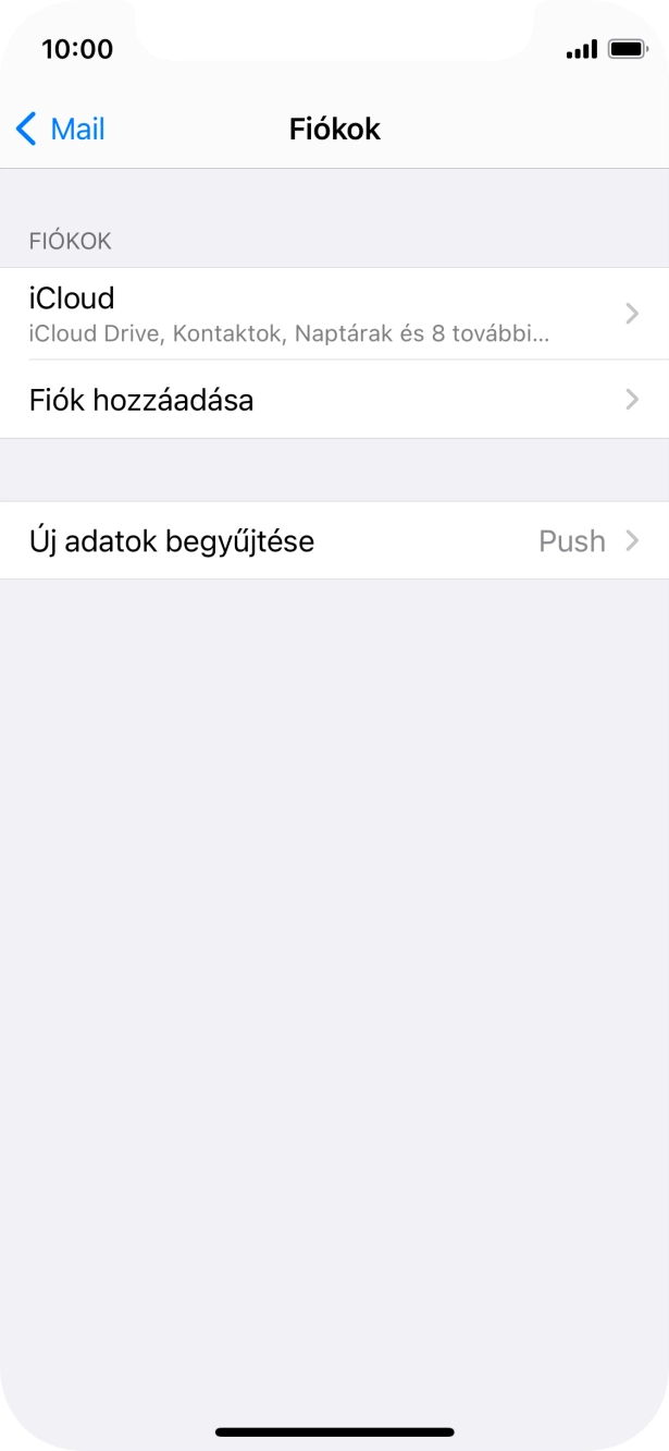 Válaszd a Fiók hozzáadása lehetőséget.