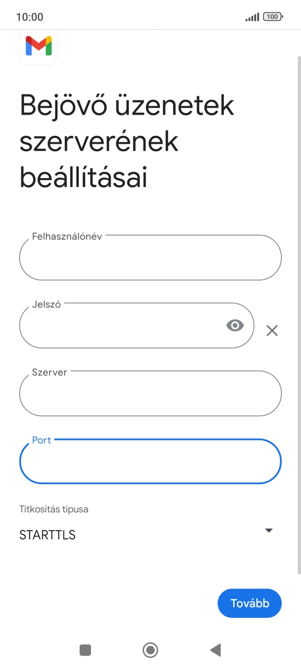 Nyisd le a „Titkosítás típusa” alatt legördülő menüt.