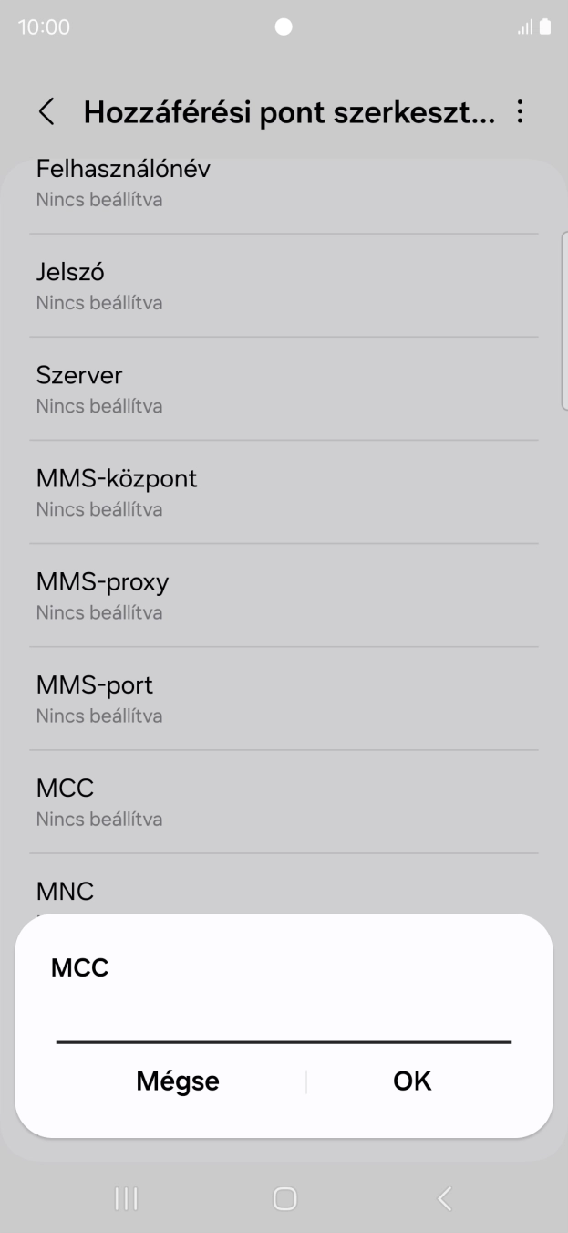 Írd be azt, hogy 216, és válaszd az OK lehetőséget.