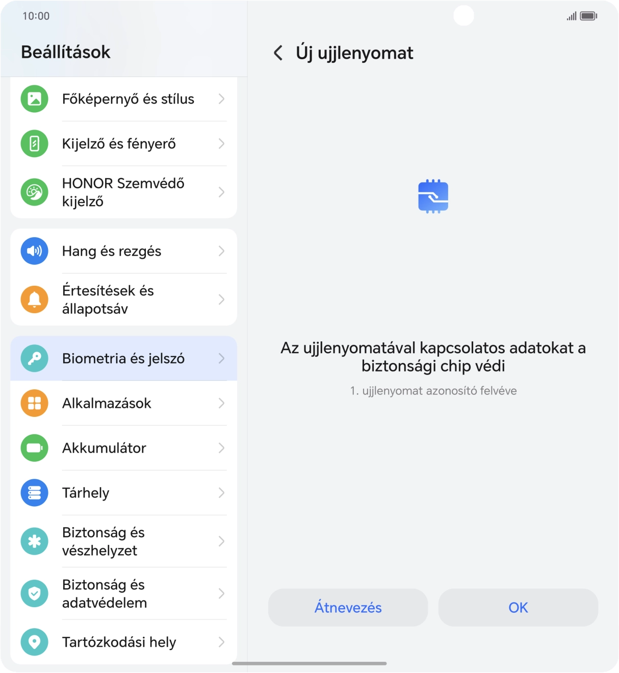 Válaszd az OK lehetőséget. Válaszd az OK lehetőséget.
