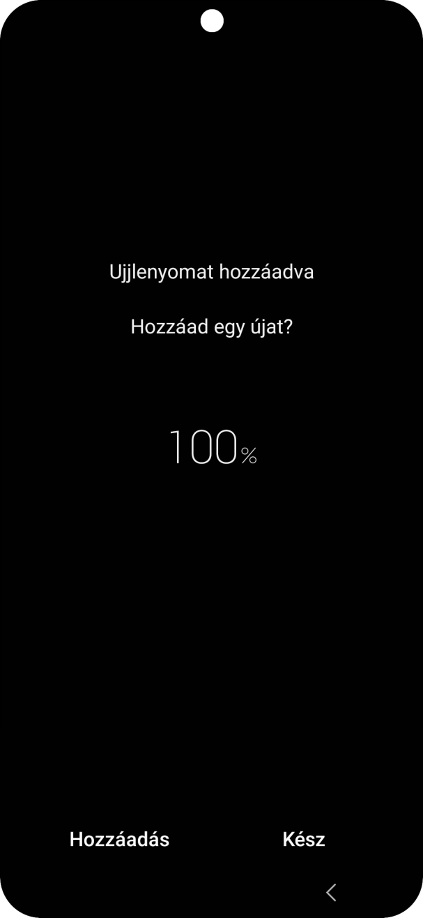 Válaszd a Kész lehetőséget.