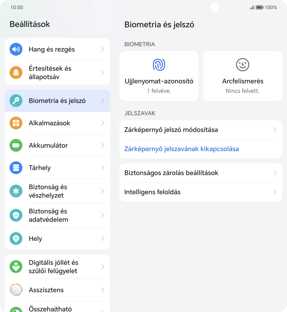 Válaszd a Zárképernyő jelszavának kikapcsolása lehetőséget, és írd be az extra képernyőzárkódot, amit korábban már beállítottál. Válaszd a Zárképernyő jelszavának kikapcsolása lehetőséget, és írd be az extra képernyőzárkódot, amit korábban már beállítottál.