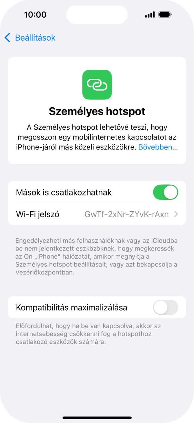 Húzd az ujjad felfelé a kijelző aljáról, hogy visszatérj a kezdőképernyőhöz.