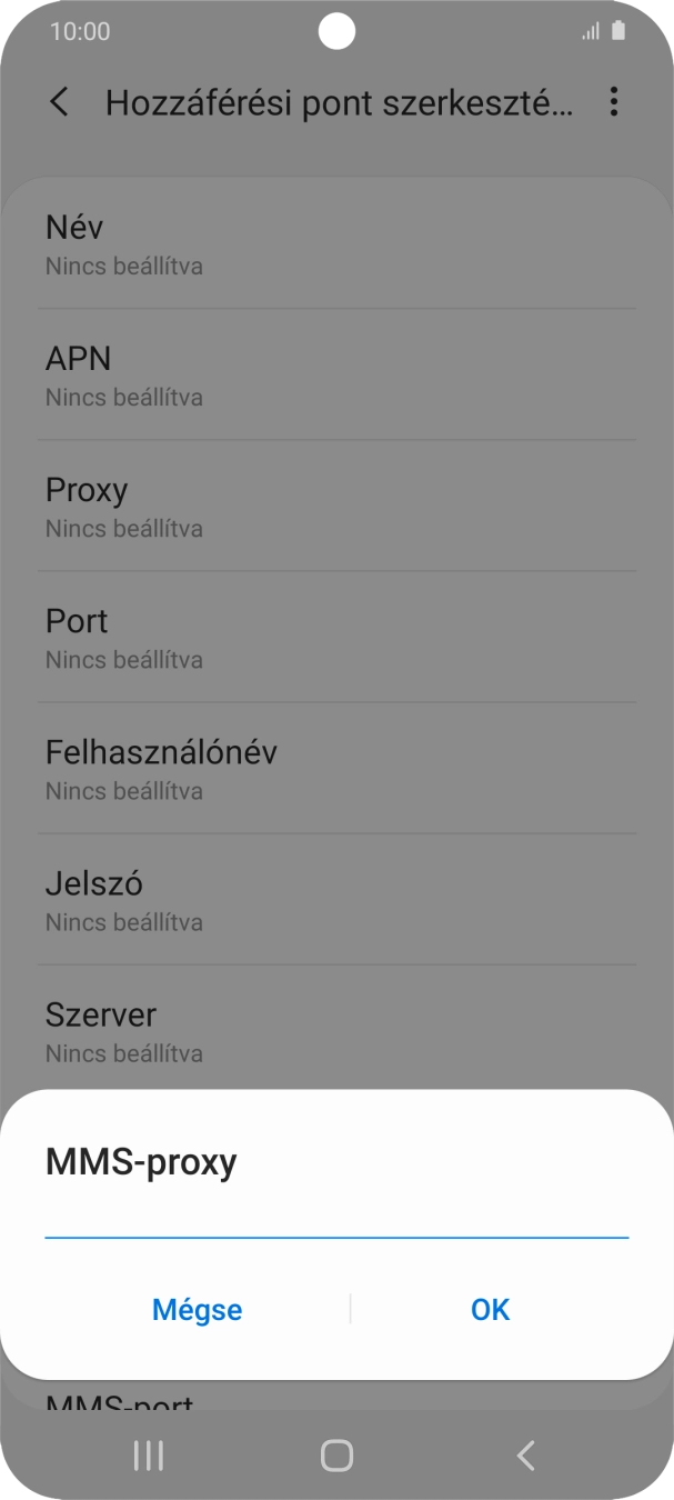 Írd be azt, hogy 80.244.097.002, és válaszd az OK lehetőséget.