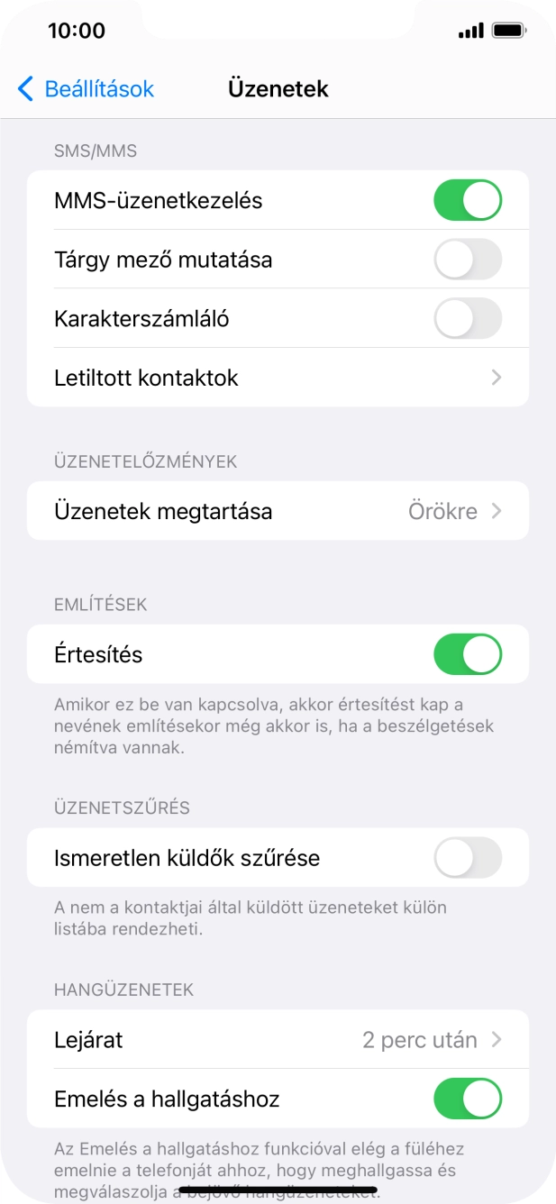 Húzd az ujjad felfelé a kijelző aljáról, hogy visszatérj a kezdőképernyőhöz.