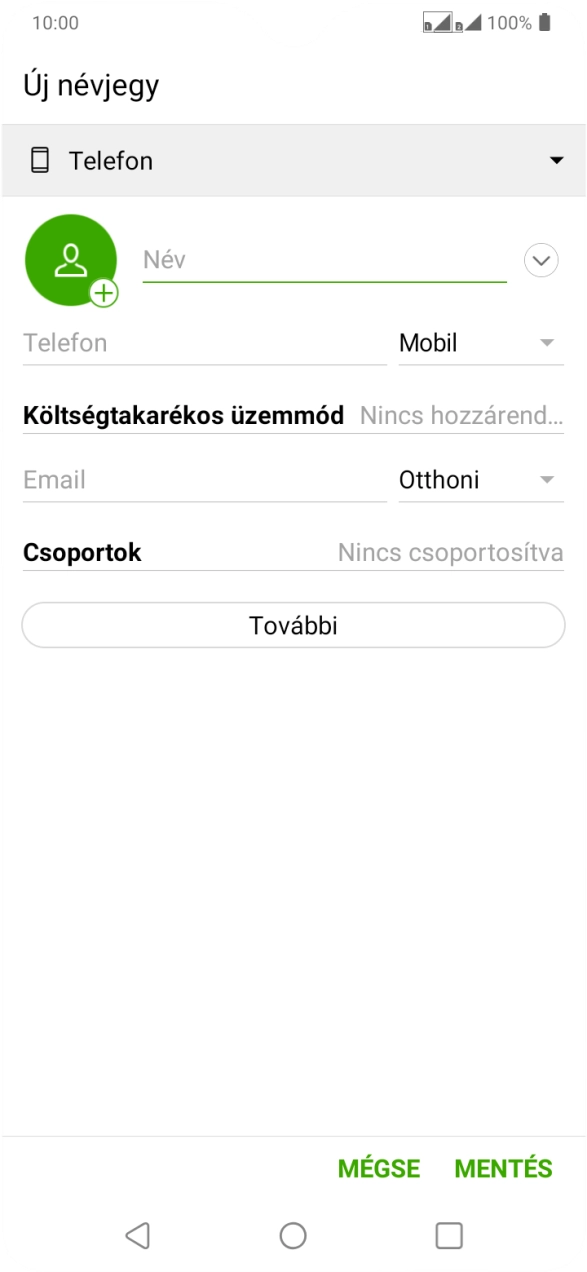 Nyisd le a névjegyzéknél legördülő menüt. Nyisd le a névjegyzéknél legördülő menüt.