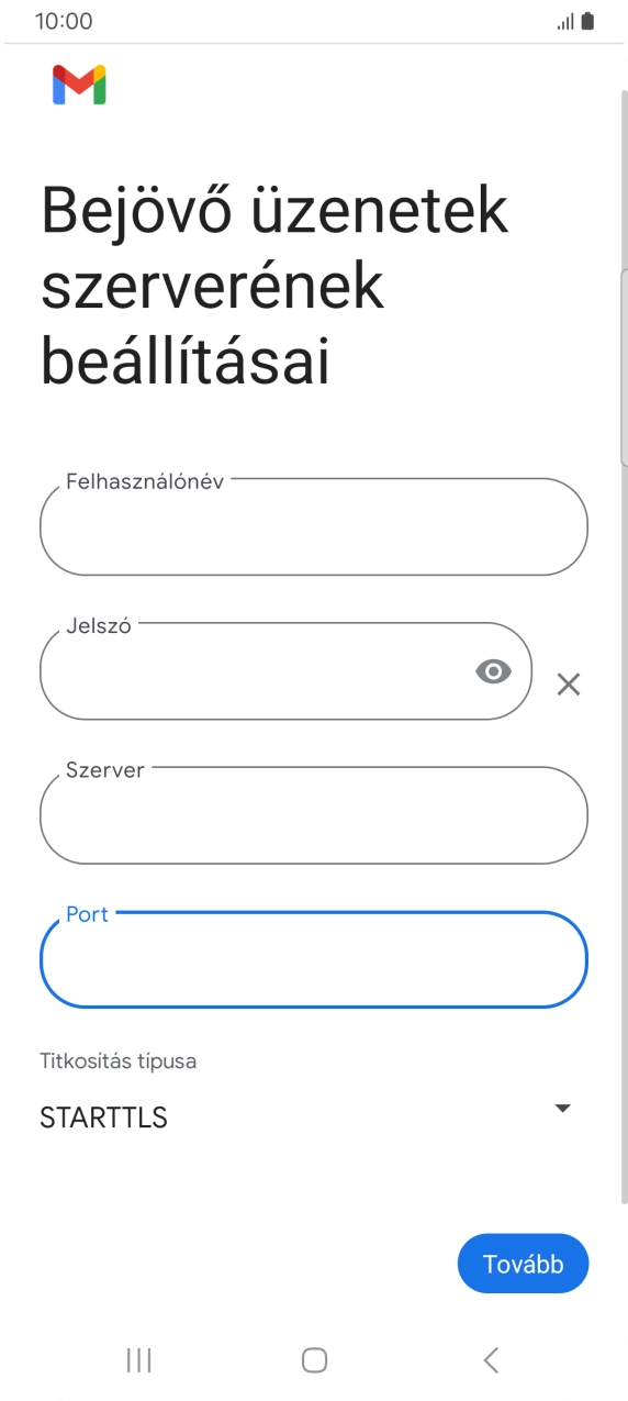 Nyisd le a „Titkosítás típusa” alatt legördülő menüt.