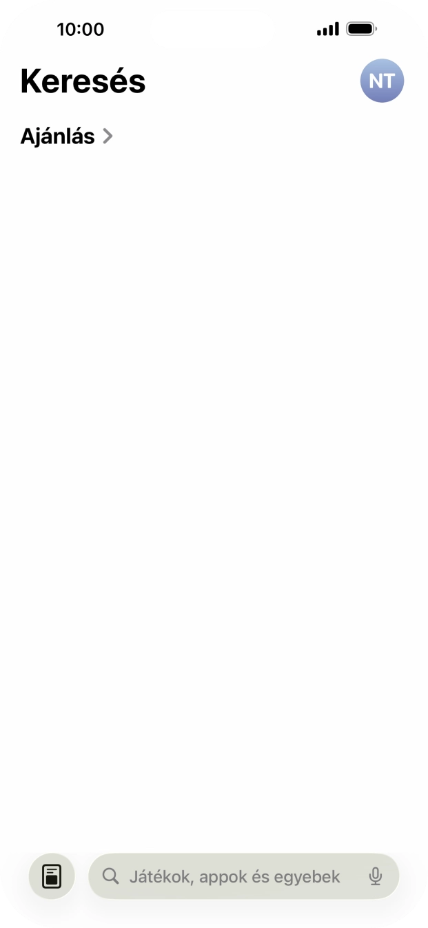 Kattints a keresés mezőre, és írd be a keresett alkalmazás nevét vagy tárgykörét. Kattints a keresés mezőre, és írd be a keresett alkalmazás nevét vagy tárgykörét.