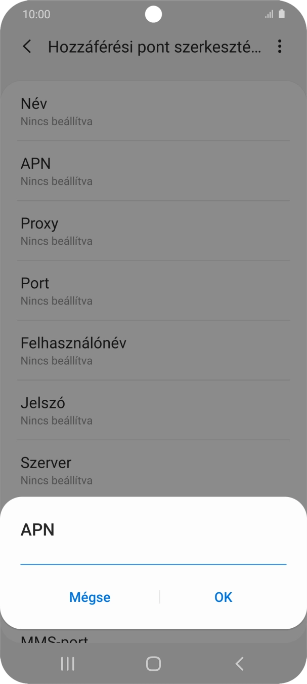 Amennyiben előfizetésed van, írd be azt, hogy internet, és válaszd az OK lehetőséget.