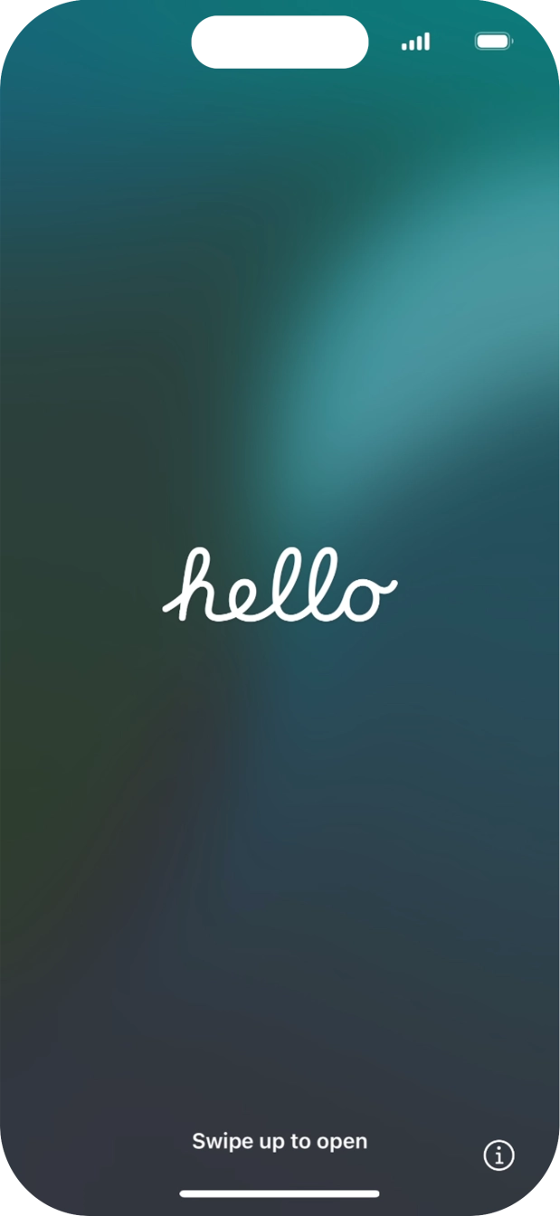 Húzd az ujjad felfelé a kijelző aljáról. Húzd az ujjad felfelé a kijelző aljáról.