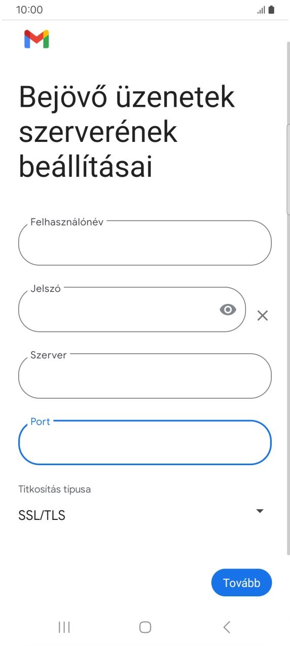 Válaszd a Tovább lehetőséget.