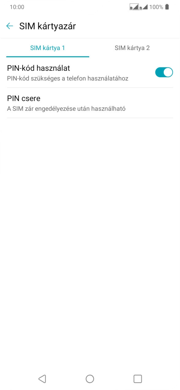 Kattints a kívánt SIM-kártyára.