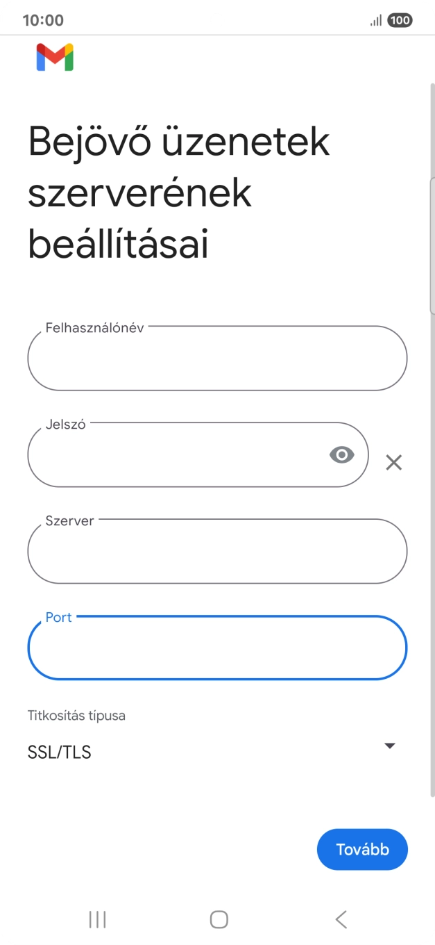 Válaszd a Tovább lehetőséget.
