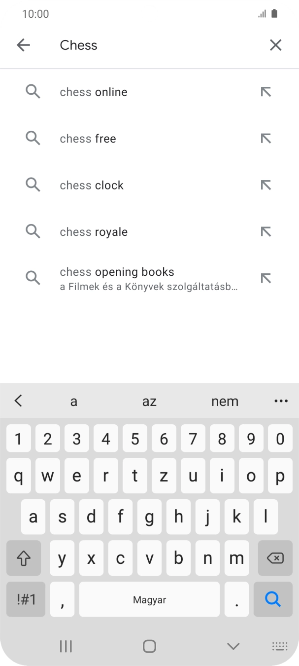 Írd be a keresett alkalmazás nevét vagy kategóriáját, és kattints a keresés ikonra.