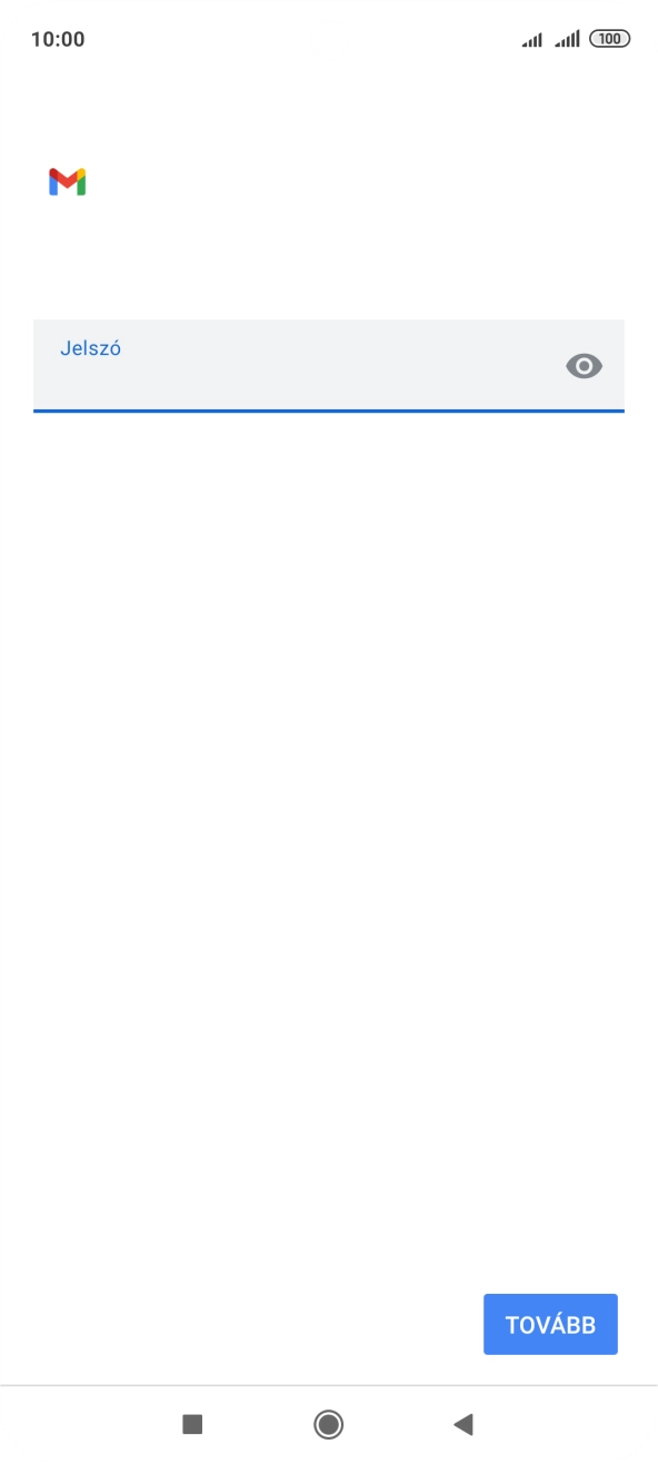 Válaszd a TOVÁBB lehetőséget.