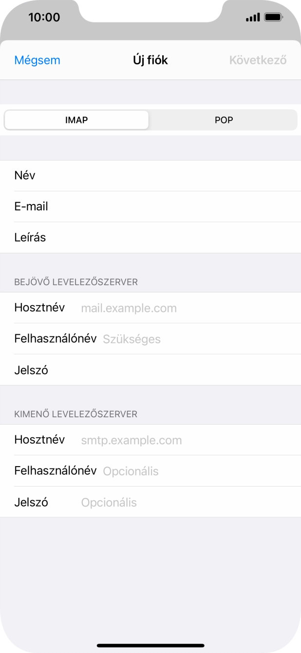 Válaszd a POP lehetőséget.