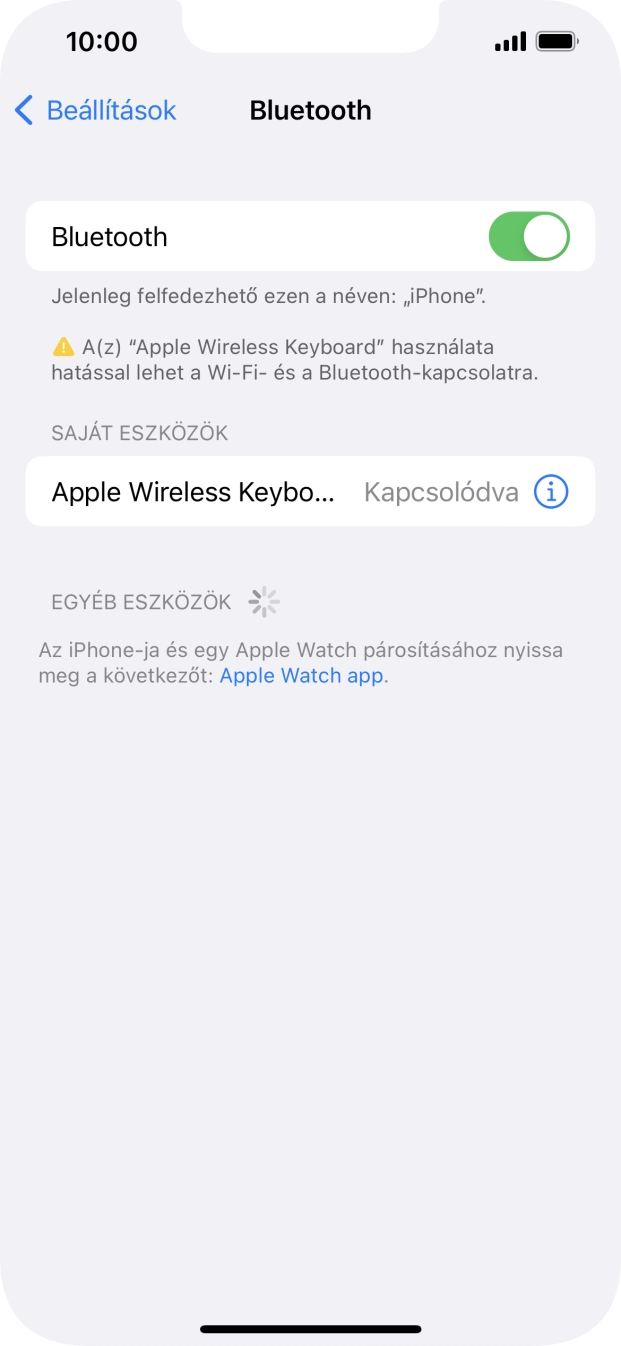 Húzd az ujjad felfelé a kijelző aljáról, hogy visszatérj a kezdőképernyőhöz.