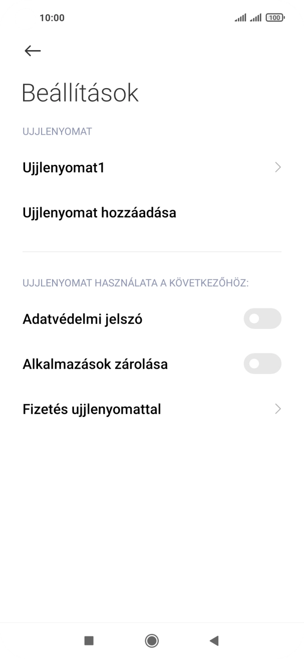Kattints a kívánt beállítások melletti csúszkákra a funkciók be- vagy kikapcsolásához.